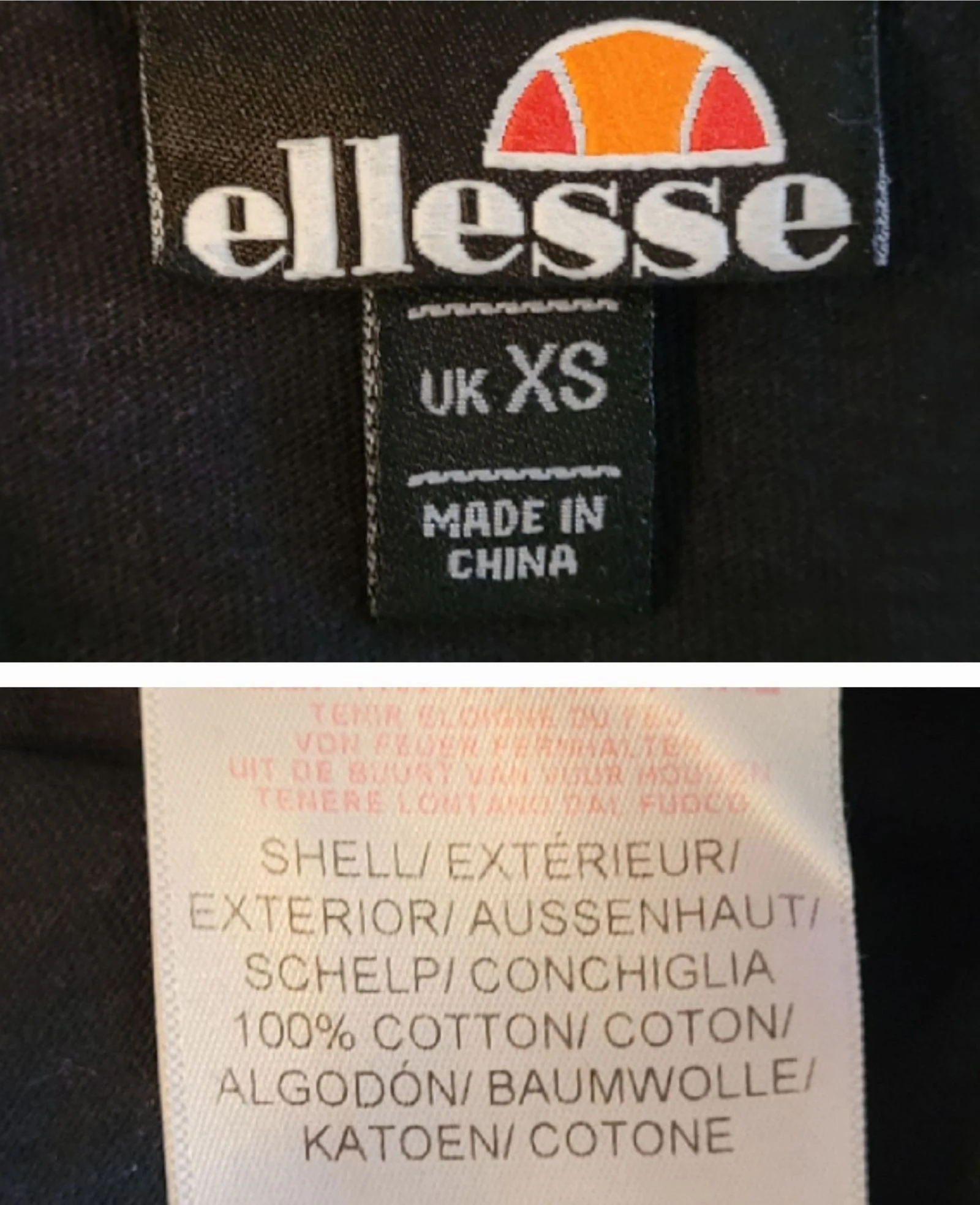 Ellesse T-shirt TXS /TFr34- Preta - Logo Bordado Ellesse na Frente em OT – photo 5